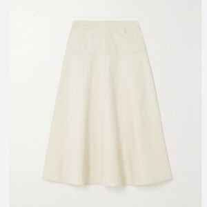 Net-A-Porter Cefinn Sierra Cotton-Twill Maxi Skirt in Ecru XL
